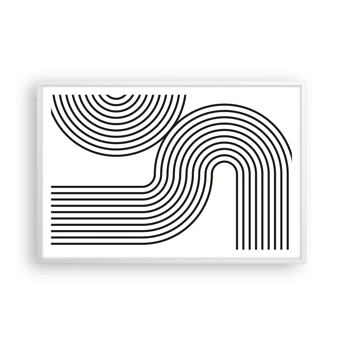 Plagát v bielom ráme - V zákrute - 91x61 cm