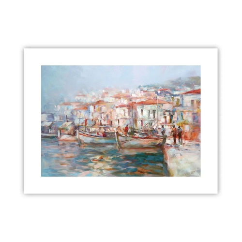 Plagát - Pastelová dovolenka - 40x30 cm