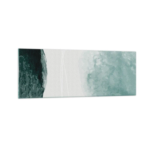 Obraz na skle - Stretnutie s hmlou - 140x50 cm