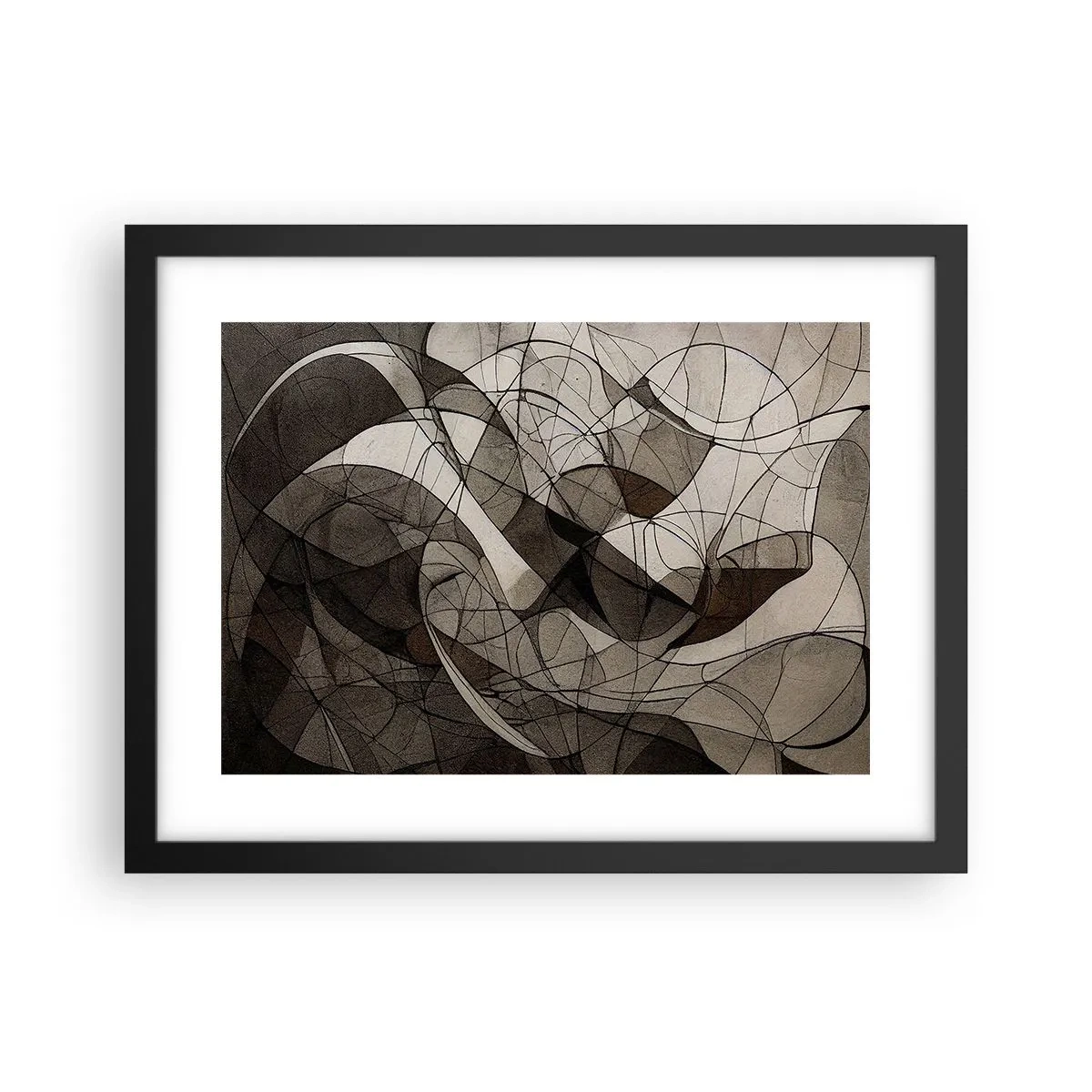 Plagát v čiernom ráme - Obeh farieb Zeme - 40x30 cm