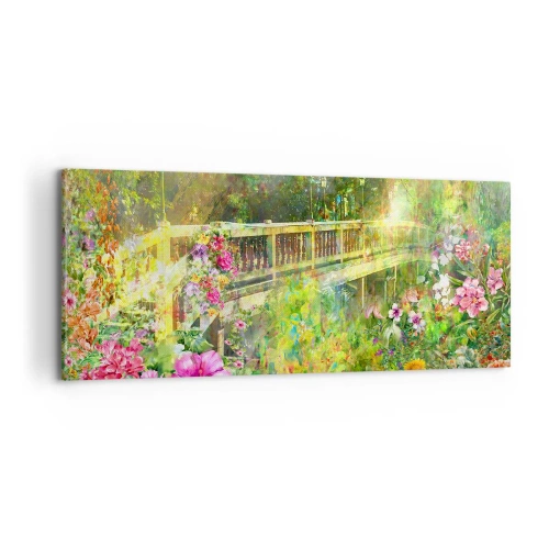Obraz na plátne - Mostík jarného vzdychania - 100x40 cm