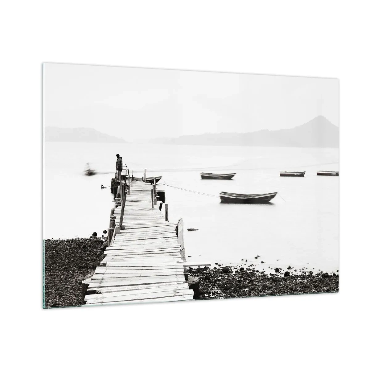 Obraz na skle - Pri tichej a čistej vode - 100x70 cm
