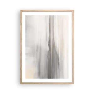Plagát v ráme zo svetlého duba - Zamyslená diaľka - 50x70 cm