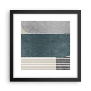 Plagát v čiernom ráme - Kompozícia na úrovni - 30x30 cm