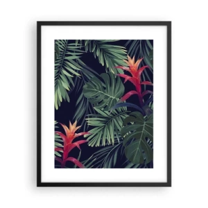 Plagát v čiernom ráme - Vzplanúť v zelenom - 40x50 cm