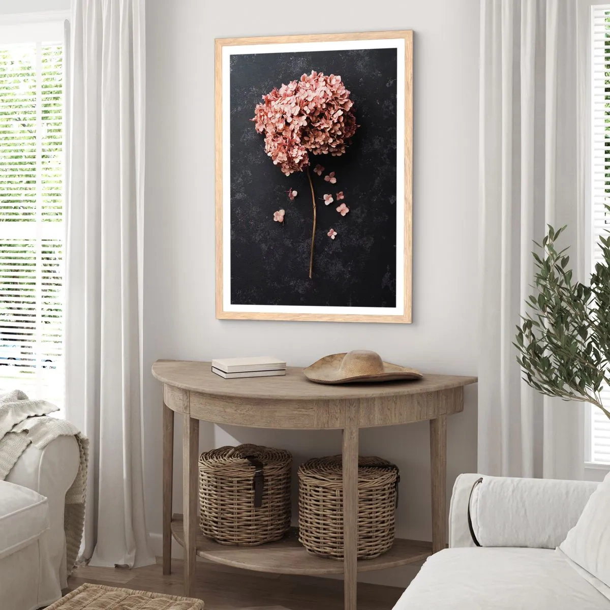Plagát v ráme zo svetlého duba - Skutočne romantické znamenie - 70x100 cm