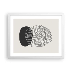 Plagát v bielom ráme - Trvanie a kmitanie - 50x40 cm