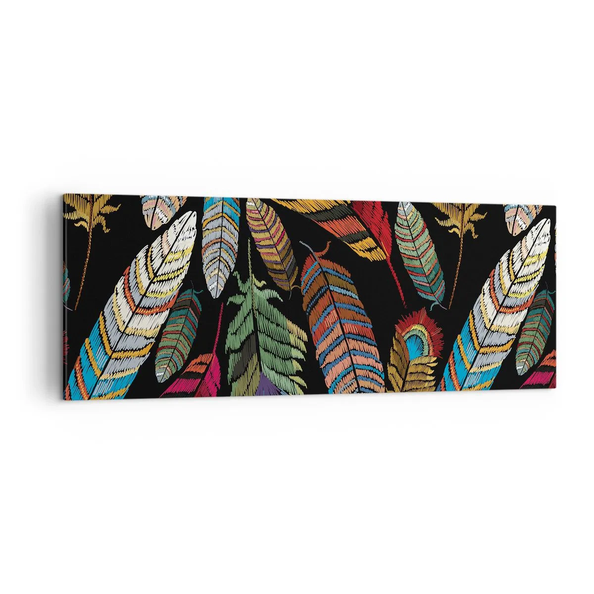 Obraz na plátne - Vtáčí karneval - 140x50 cm