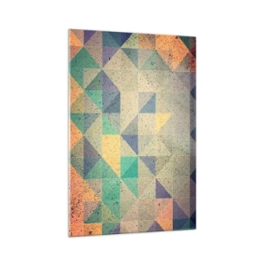 Obraz na skle - Republika trojuholníkov - 70x100 cm