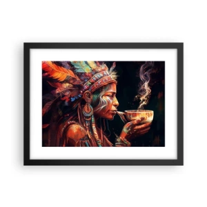 Plagát v čiernom ráme - Magický rituál - 40x30 cm