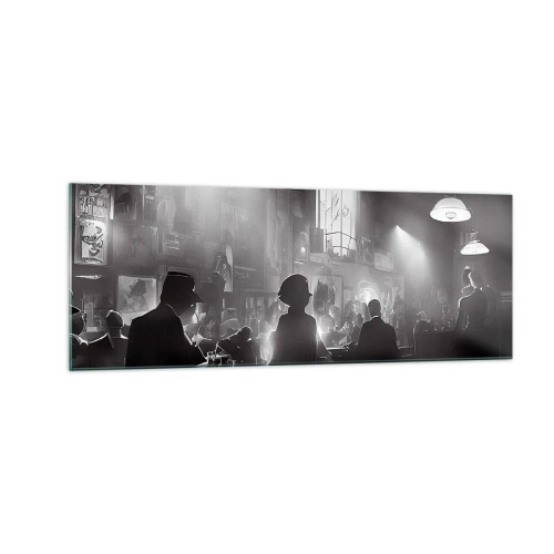 Obraz na skle - V jazzovej atmosfére - 140x50 cm