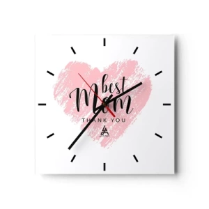 Nástenné hodiny - Vždy pravá chvíľa - 30x30 cm