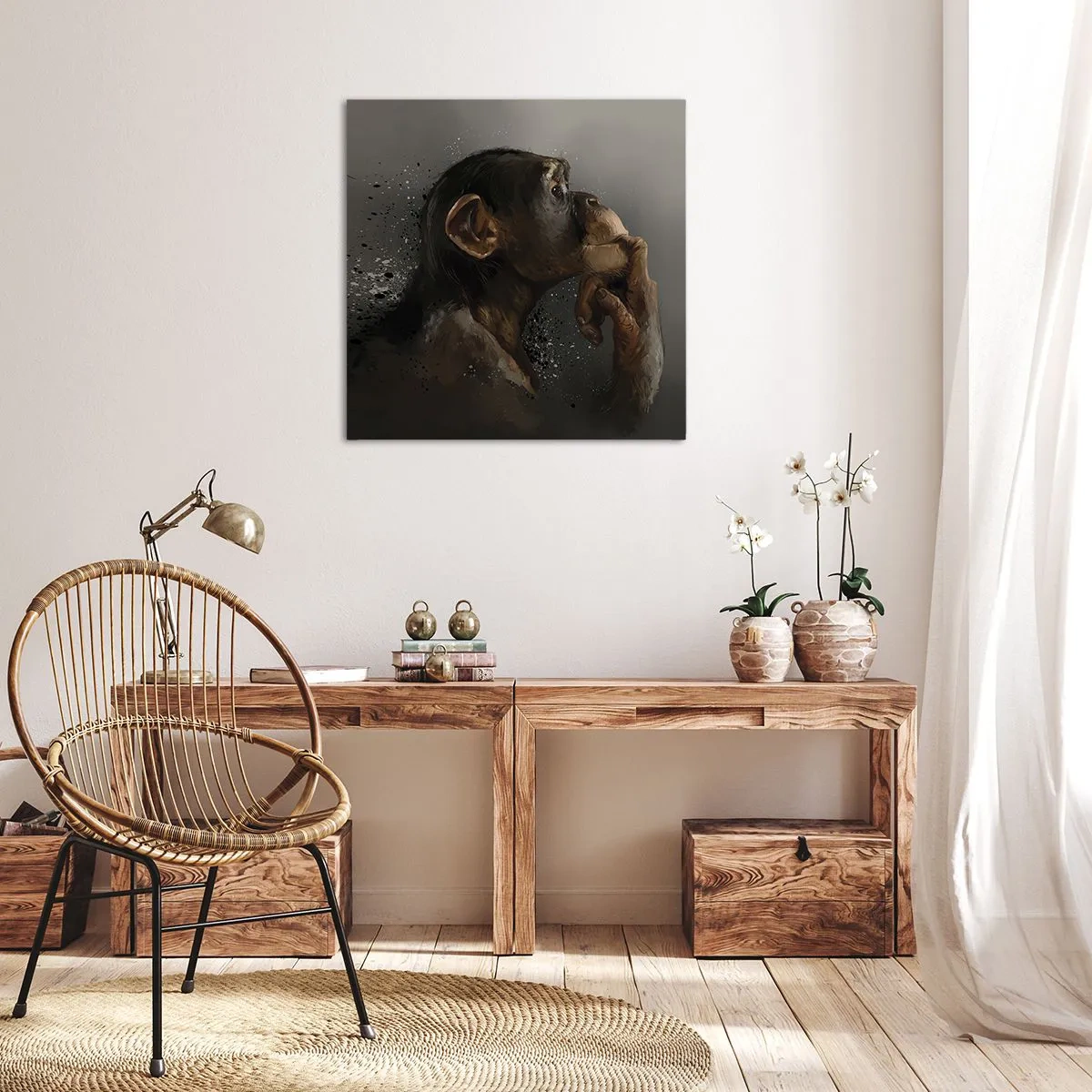Obraz na plátne - Určite mysliteľ - 40x40 cm