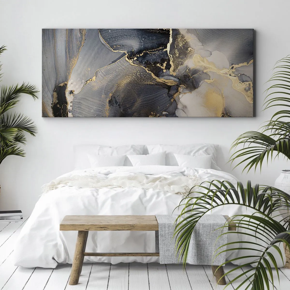 Obraz na plátne - Život kameňa - 160x50 cm