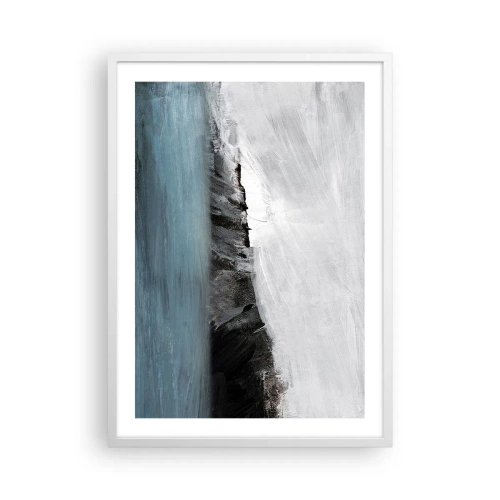 Plagát v bielom ráme - Voda – zem: stret živlov - 50x70 cm