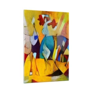 Obraz na skle - Slnko - život - radosť - 80x120 cm