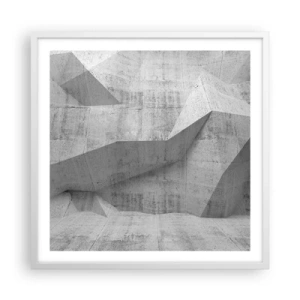 Plagát v bielom ráme - Skutočná výzva - 60x60 cm