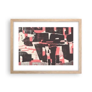 Plagát v ráme zo svetlého duba - Celý tento zhon - 40x30 cm