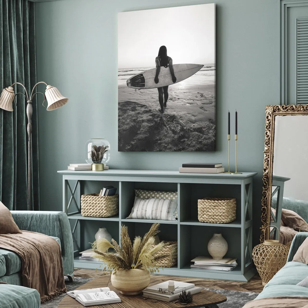 Obraz na plátne - Dcéra morskej vlny - 55x100 cm