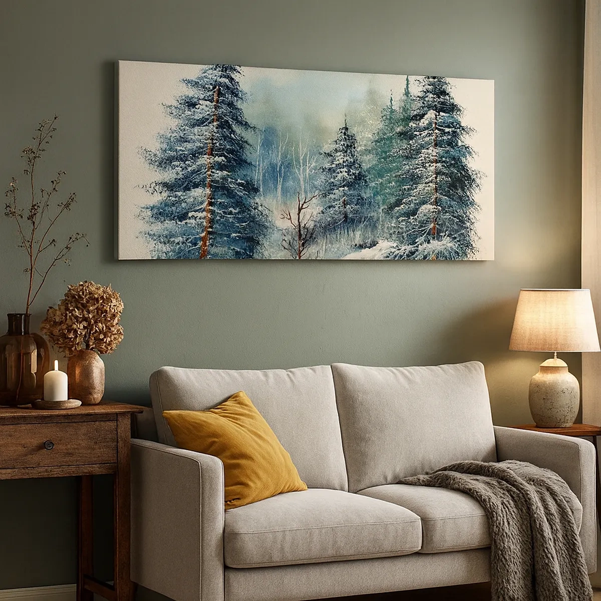 Obraz na plátne - Pripravenie na Vianoce - 30x30 cm