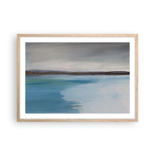 Plagát v ráme zo svetlého duba - Horizontálna krajina - 70x50 cm