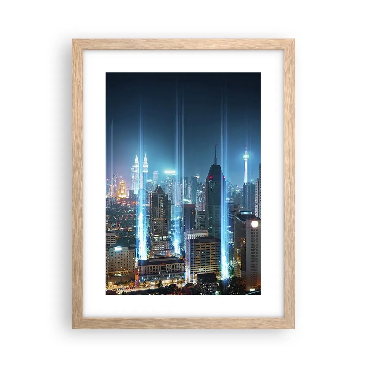 Plagát v ráme zo svetlého duba - Berlínskym spôsobom do neba - 30x40 cm