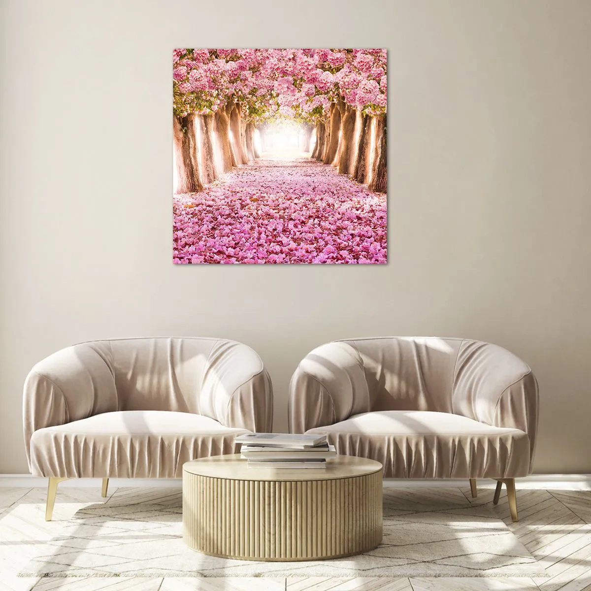 Obraz na skle - Cesta do raja - 40x40 cm