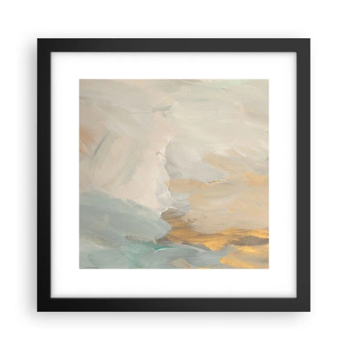 Plagát v čiernom ráme - Abstrakcia – krajina nehy - 30x30 cm