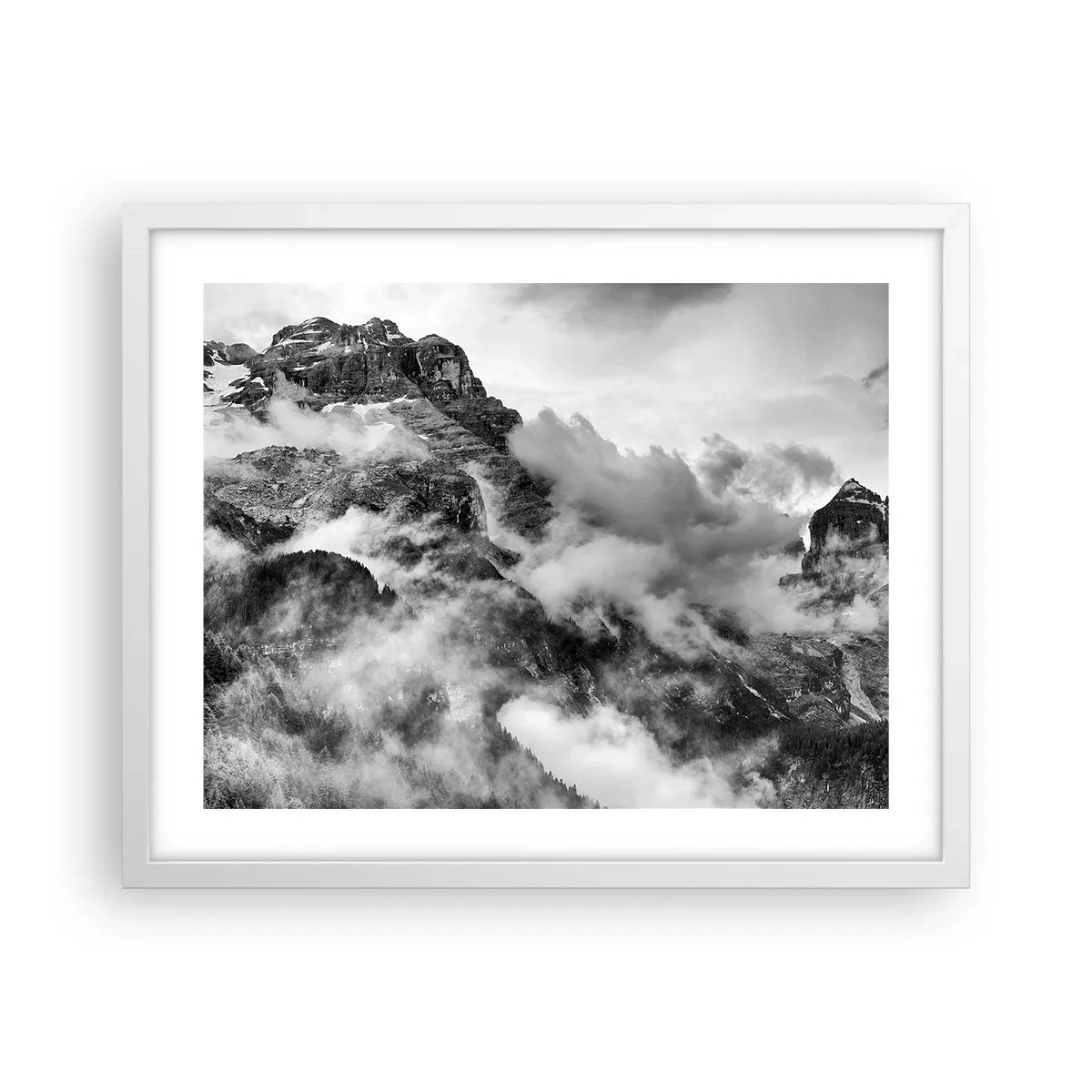 Plagát v bielom ráme - Krásne a kruté - 50x40 cm