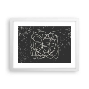 Plagát v bielom ráme - Túlanie myslí - 40x30 cm