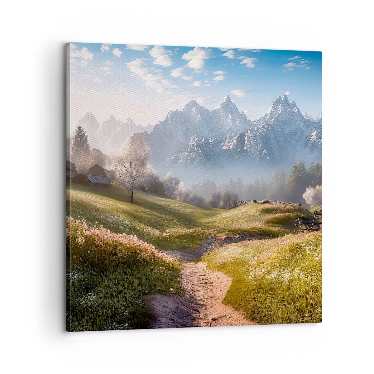 Obraz na plátne - Idylické údolie - 60x60 cm