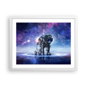 Plagát v bielom ráme - Hviezdne nebo nado mnou - 50x40 cm