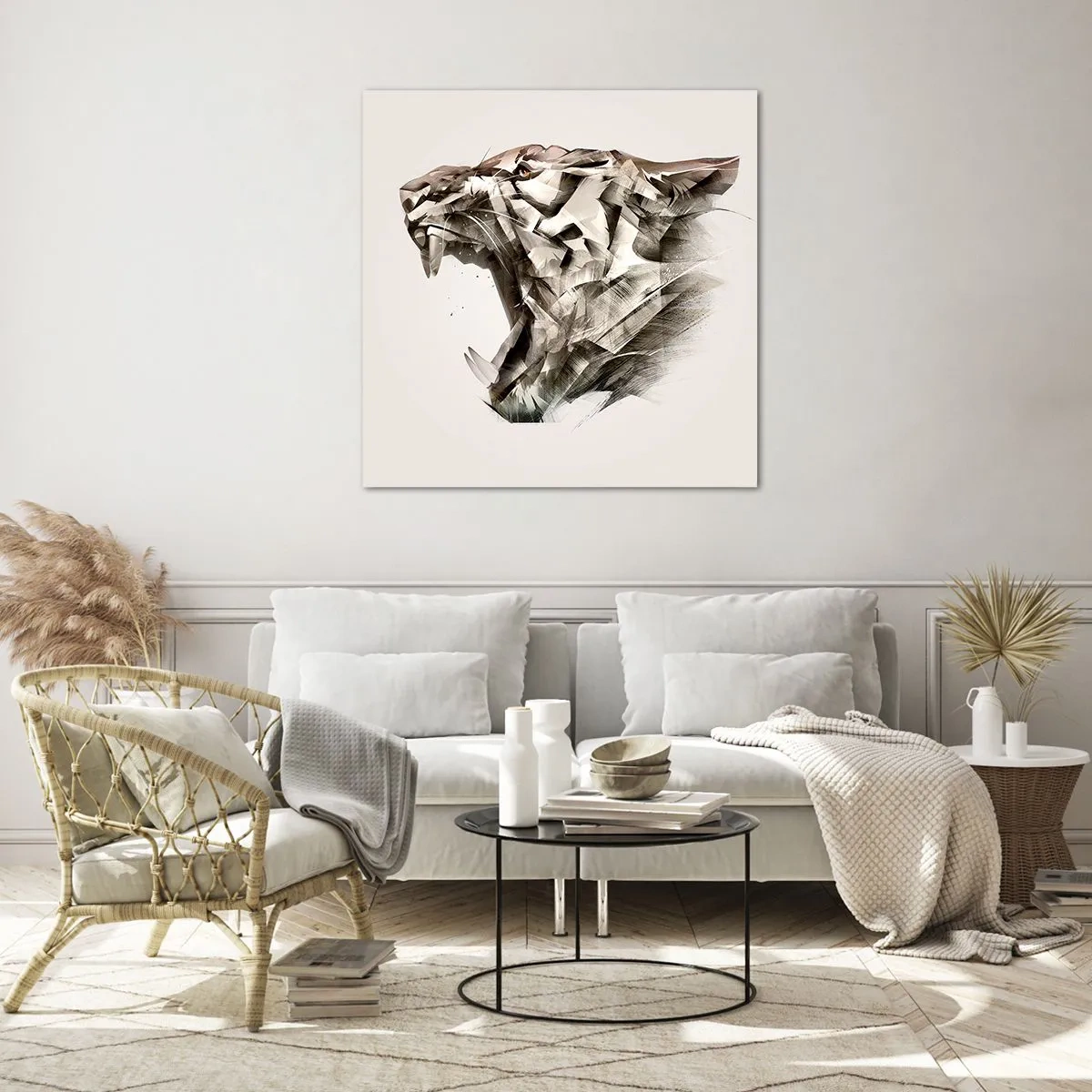 Obraz na skle - Už vieš, kto vládne - 40x40 cm