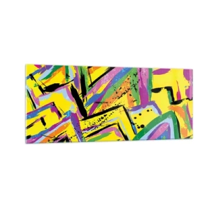 Obraz na skle - Až kričí radosťou - 100x40 cm