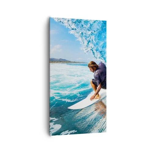 Obraz na plátne - Tancujúci s vlnami - 65x120 cm