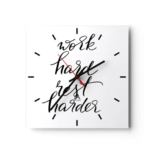 Nástenné hodiny - Životná rovnováha - 30x30 cm