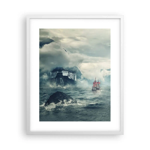 Plagát v bielom ráme - V kúzelných vodách - 40x50 cm