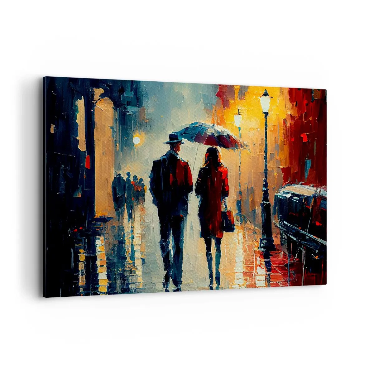 Obraz na plátne - Mestská love story - 100x70 cm