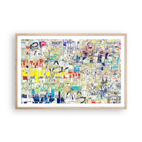 Plagát v ráme zo svetlého duba - Proste poteší oči - 91x61 cm