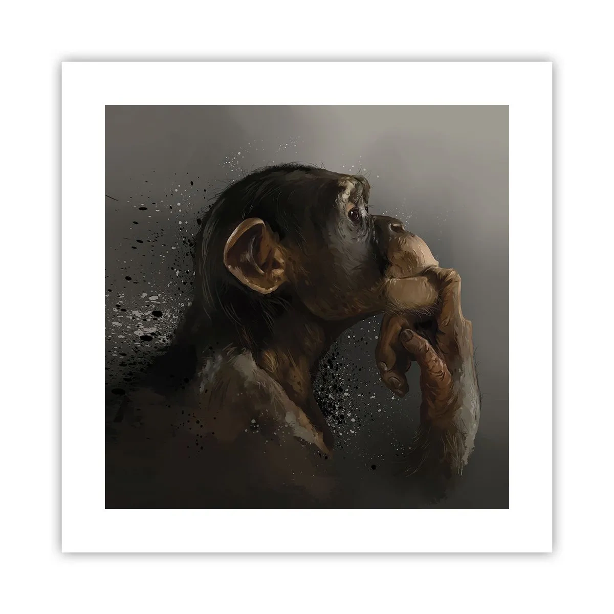 Plagát - Určite mysliteľ - 40x40 cm