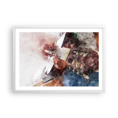 Plagát v bielom ráme - Čo si o tom myslíš? - 70x50 cm