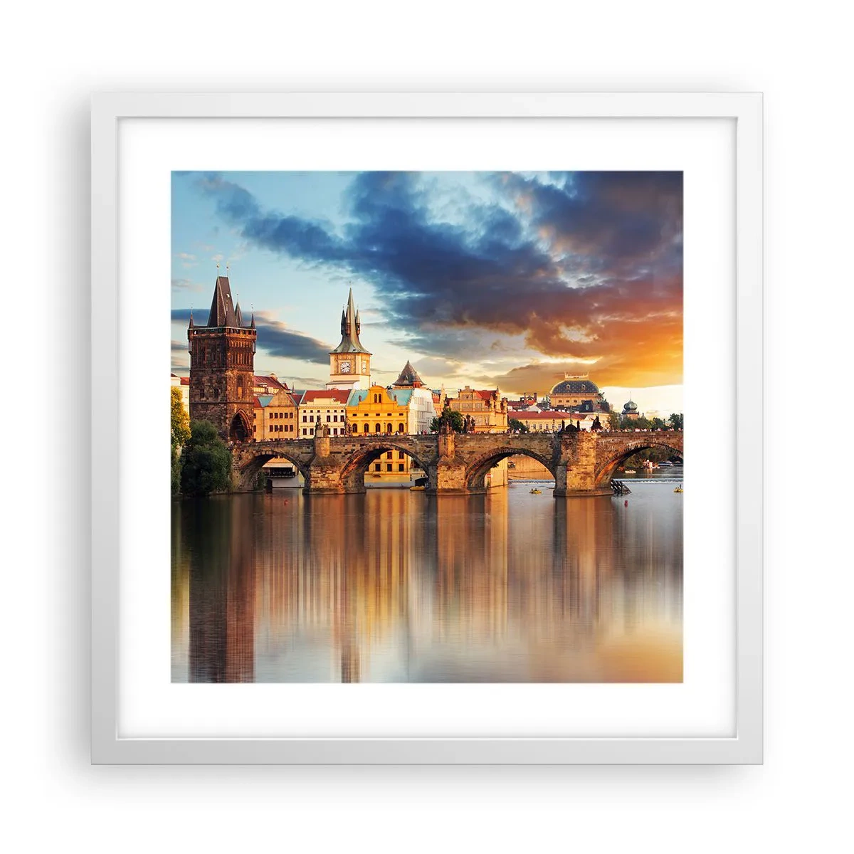 Plagát v bielom ráme - Krásna od pradávna - 40x40 cm