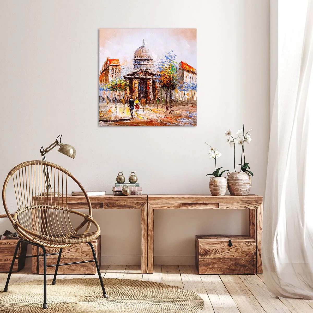 Obraz na plátne - Parížska prechádzka - 60x60 cm