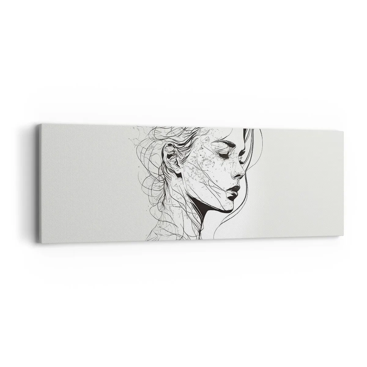 Obraz na plátne - Portrét v zamyslení - 90x30 cm