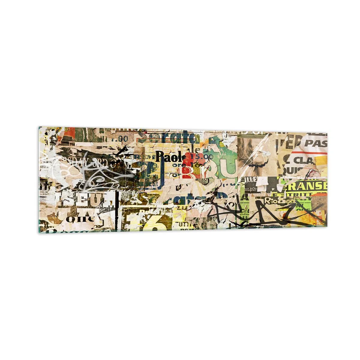 Obraz na skle - Och, deje sa to... - 160x50 cm