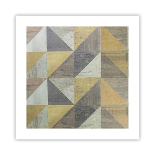 Plagát - V uhle trojuholníka - 40x40 cm
