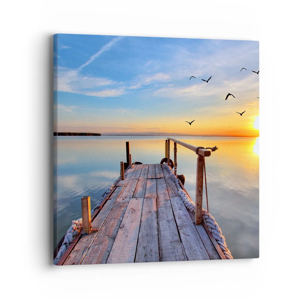 Obraz na plátne - Ísť pred seba smerom k slnku - 40x40 cm