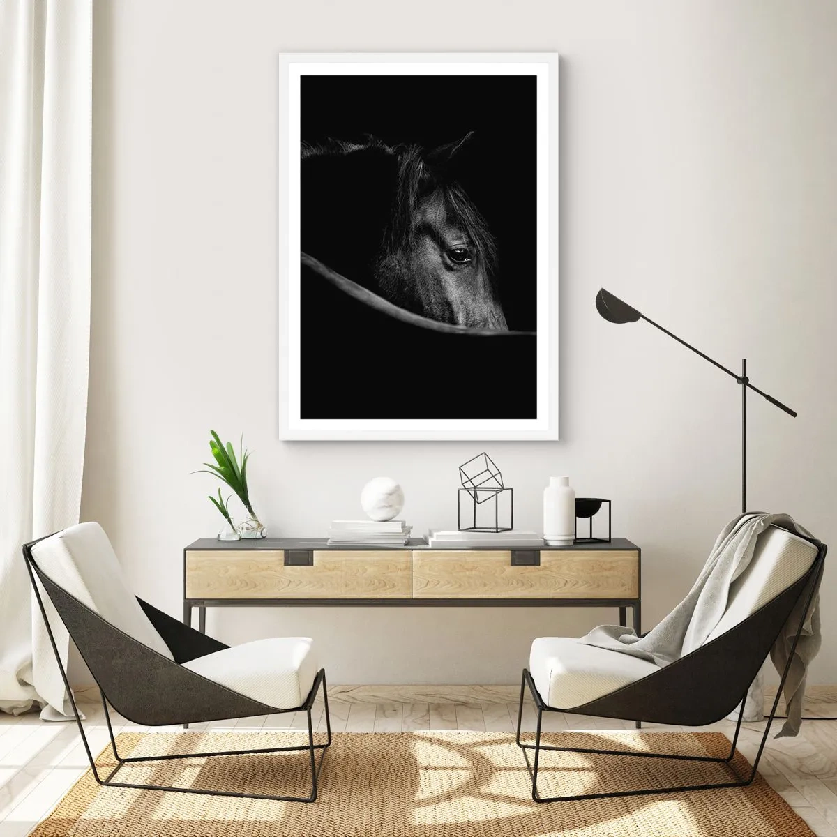 Plagát v bielom ráme - Čierny knieža - 70x100 cm