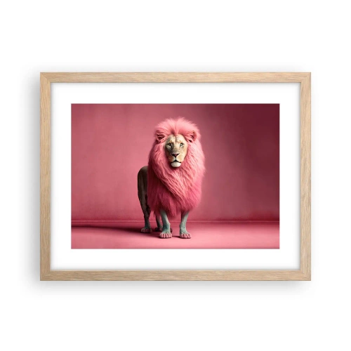 Plagát v ráme zo svetlého duba - A už sa nebojíš - 40x30 cm