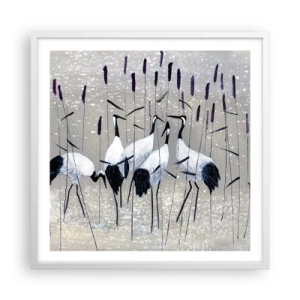 Plagát v bielom ráme - Medzi svojimi - 60x60 cm